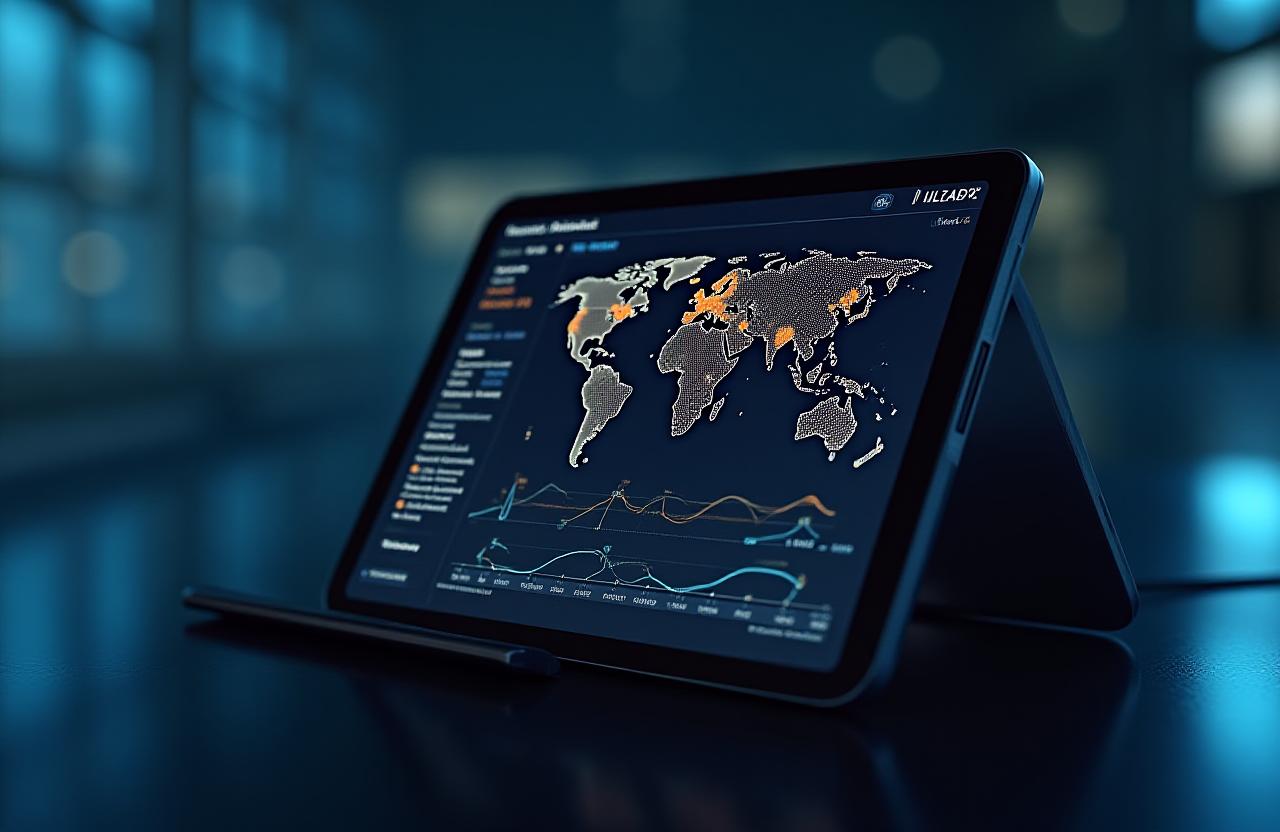A&S Trucking customer portal dashboard showing live maps and shipment analytics